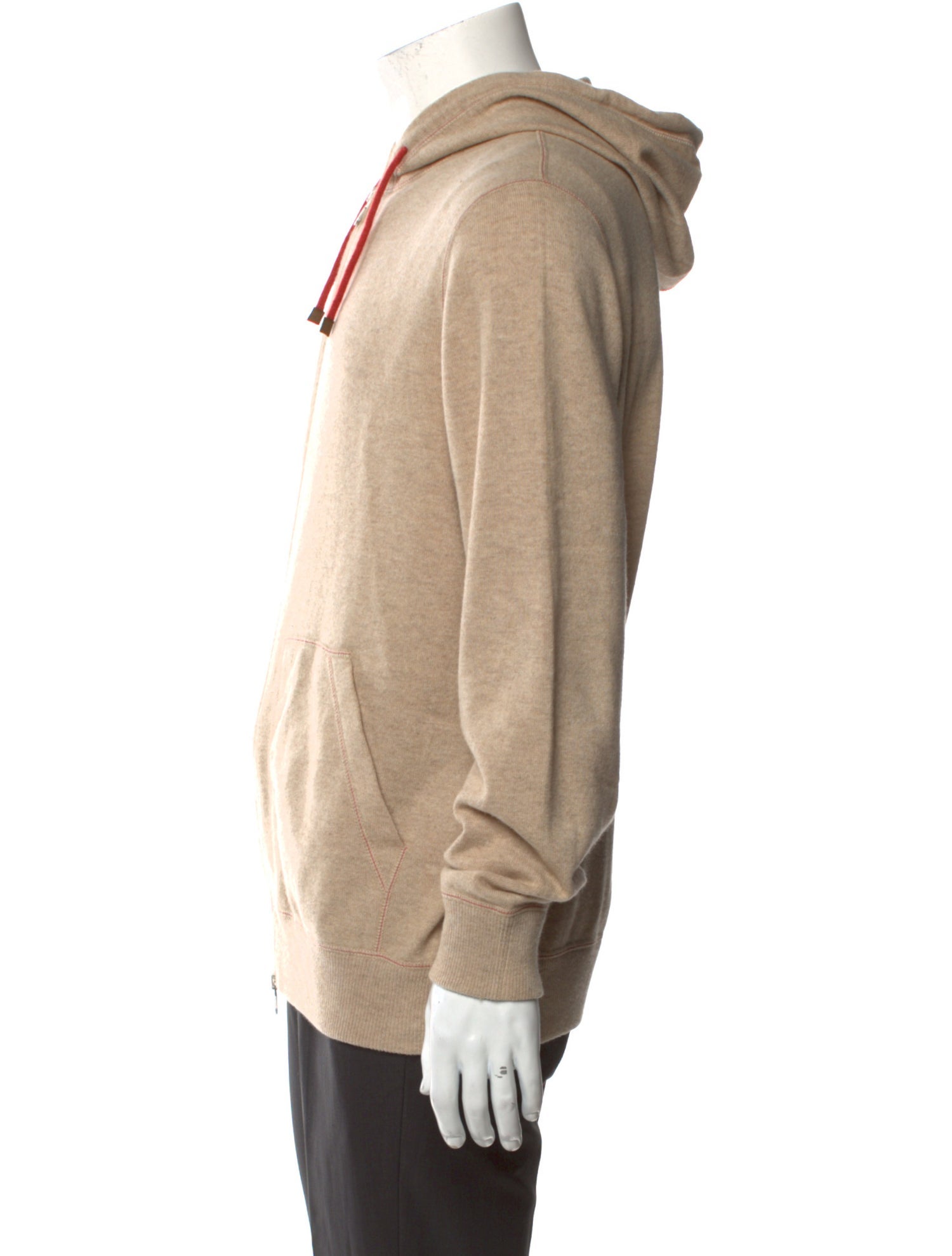 Brunello Cucinelli Virgin Wool Crew Neck Hoodie