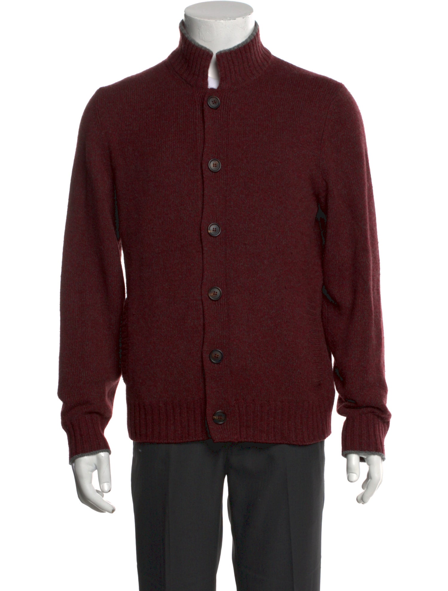 Brunello Cucinelli Cashmere Mock Neck Cardigan