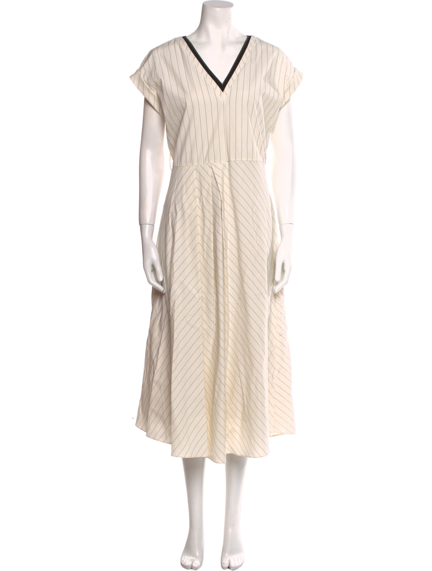 Brunello Cucinelli Striped Long Dress