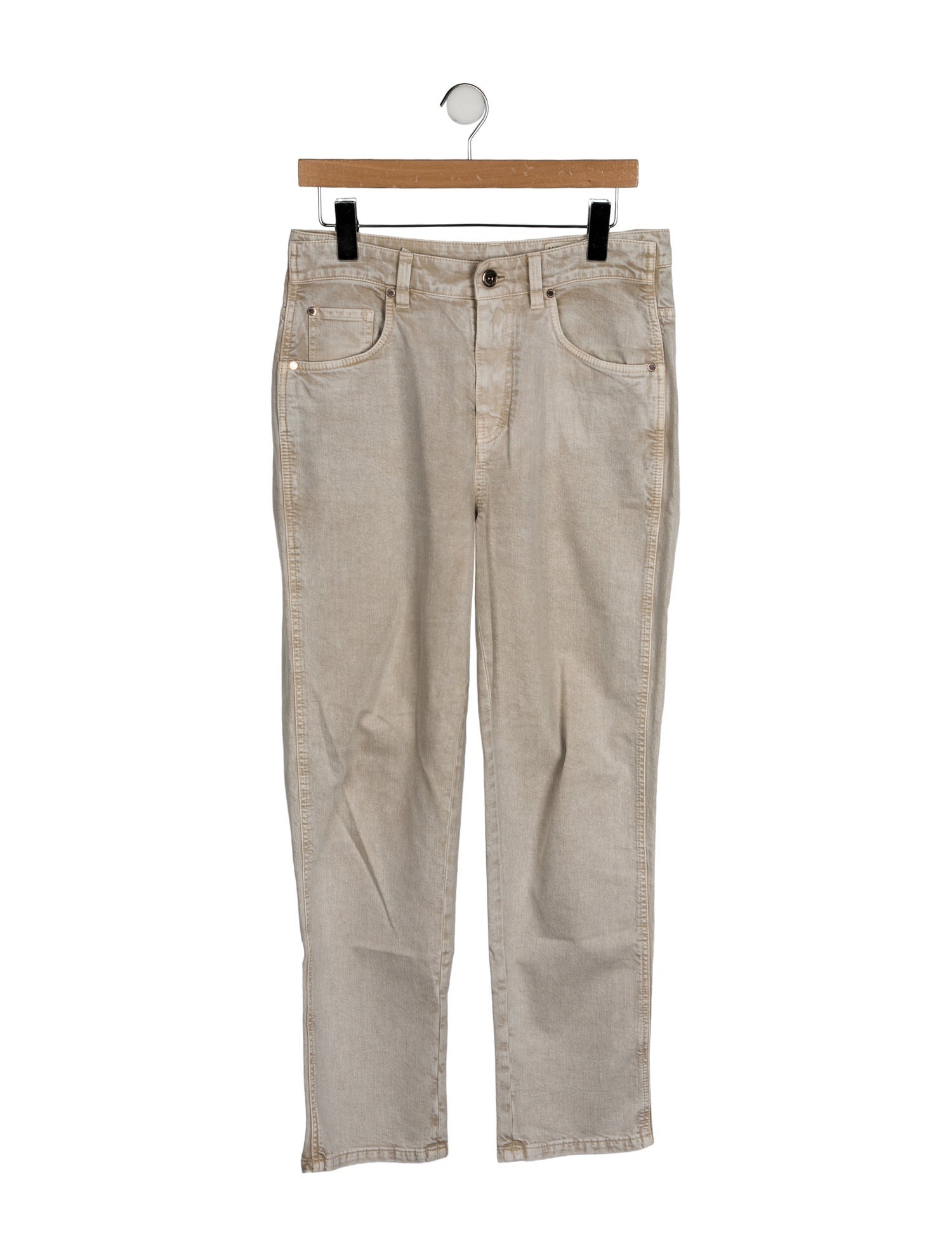 Brunello Cucinelli Mid-Rise Straight Leg Jeans