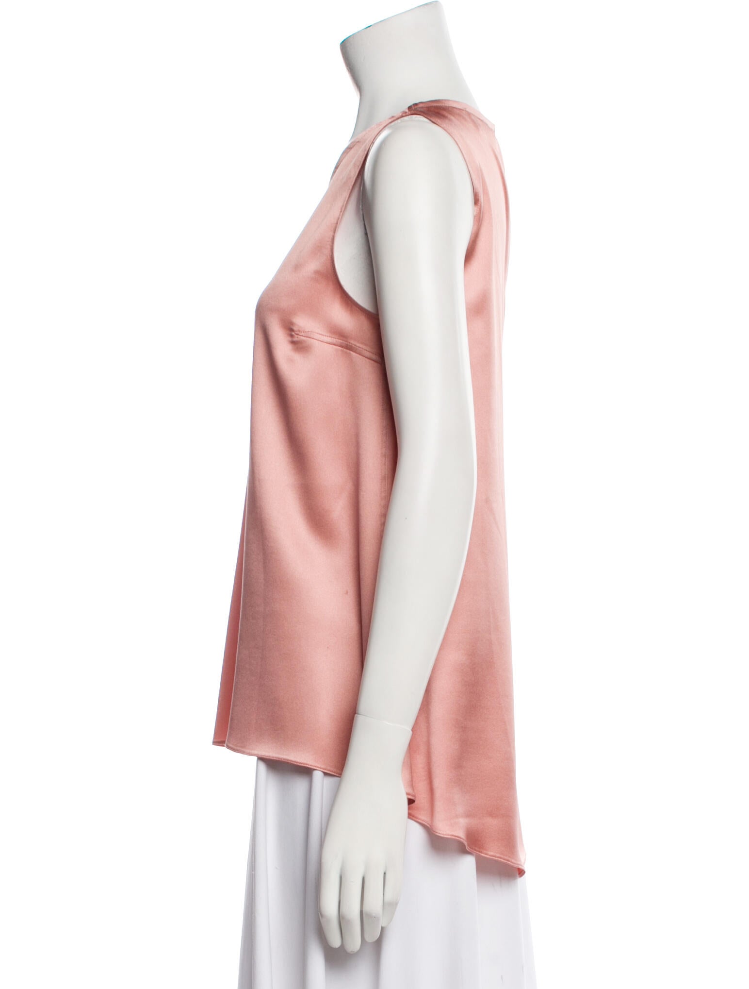 Brunello Cucinelli Silk Scoop Neck Blouse