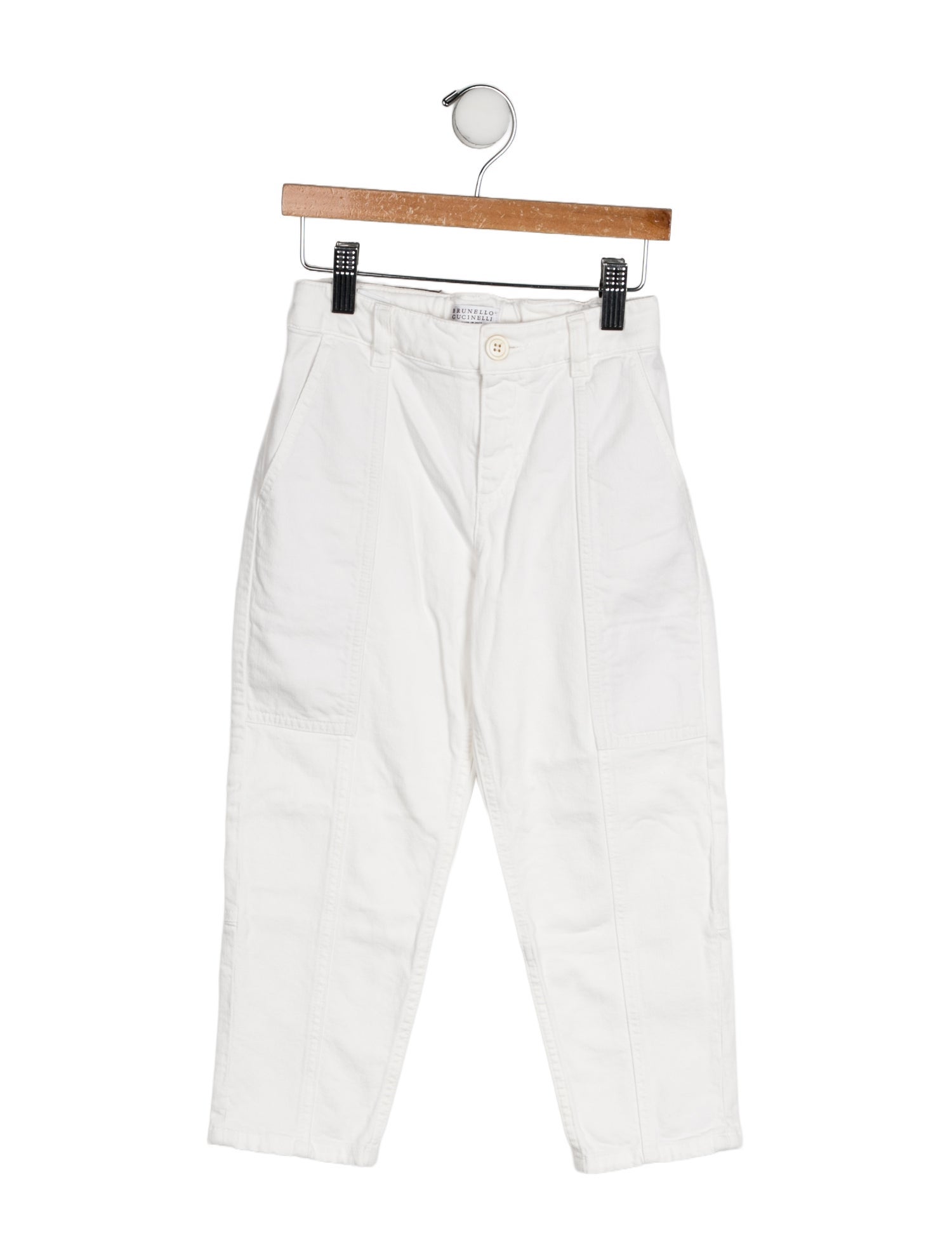 Brunello Cucinelli Toddler Girls' Solid Jeans
