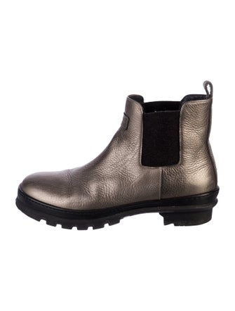 Brunello Cucinelli Monili Leather Chelsea Boots