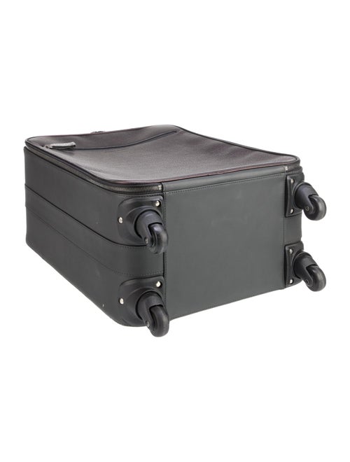 Brunello Cucinelli Leather Rolling Suitcase