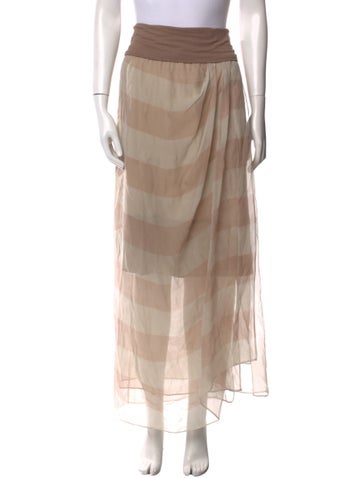 Brunello Cucinelli Skirts Silk Long Skirt M