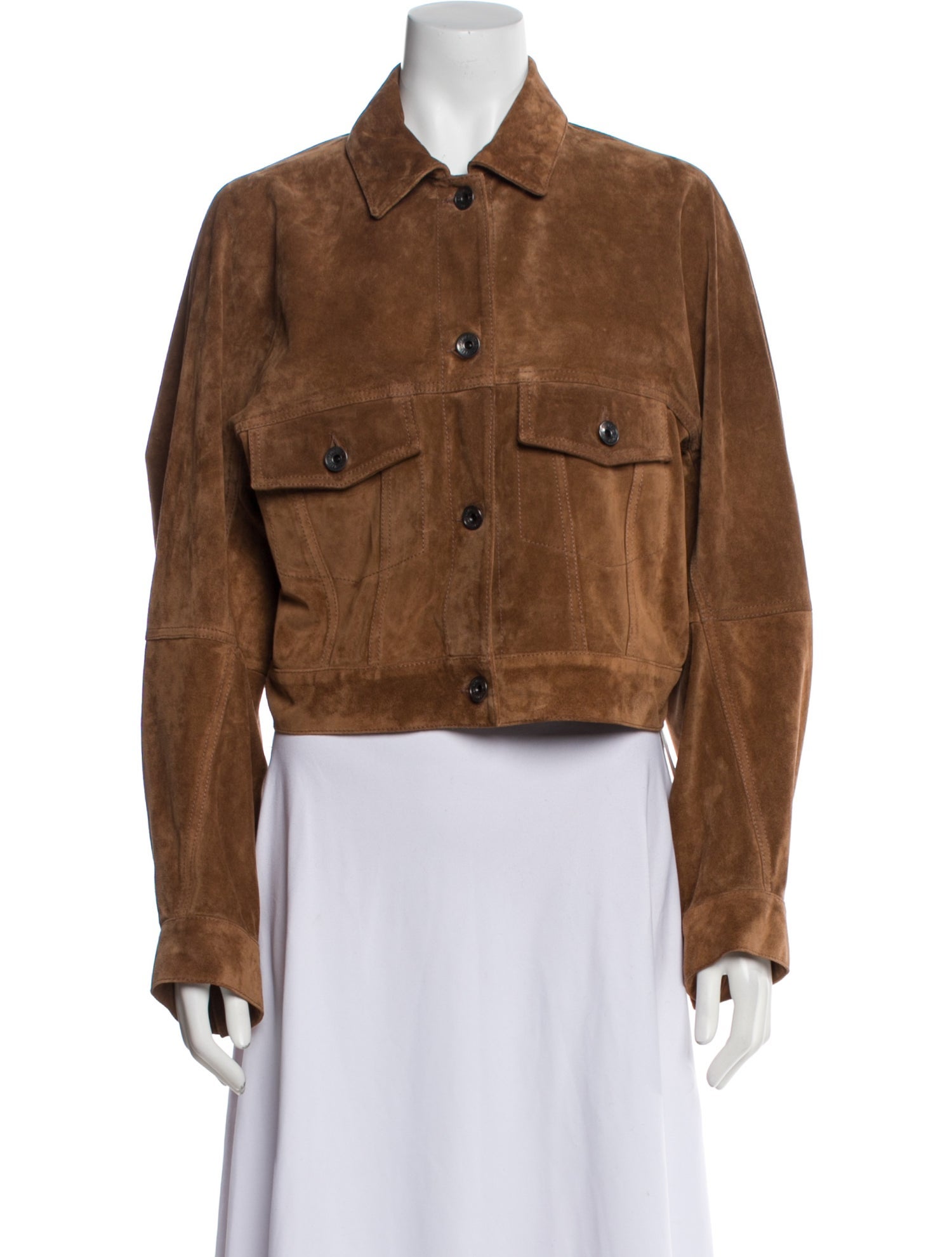 Brunello Cucinelli Leather Utility Jacket w/ Tags