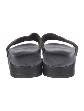 Brunello Cucinelli Monili Leather Slides