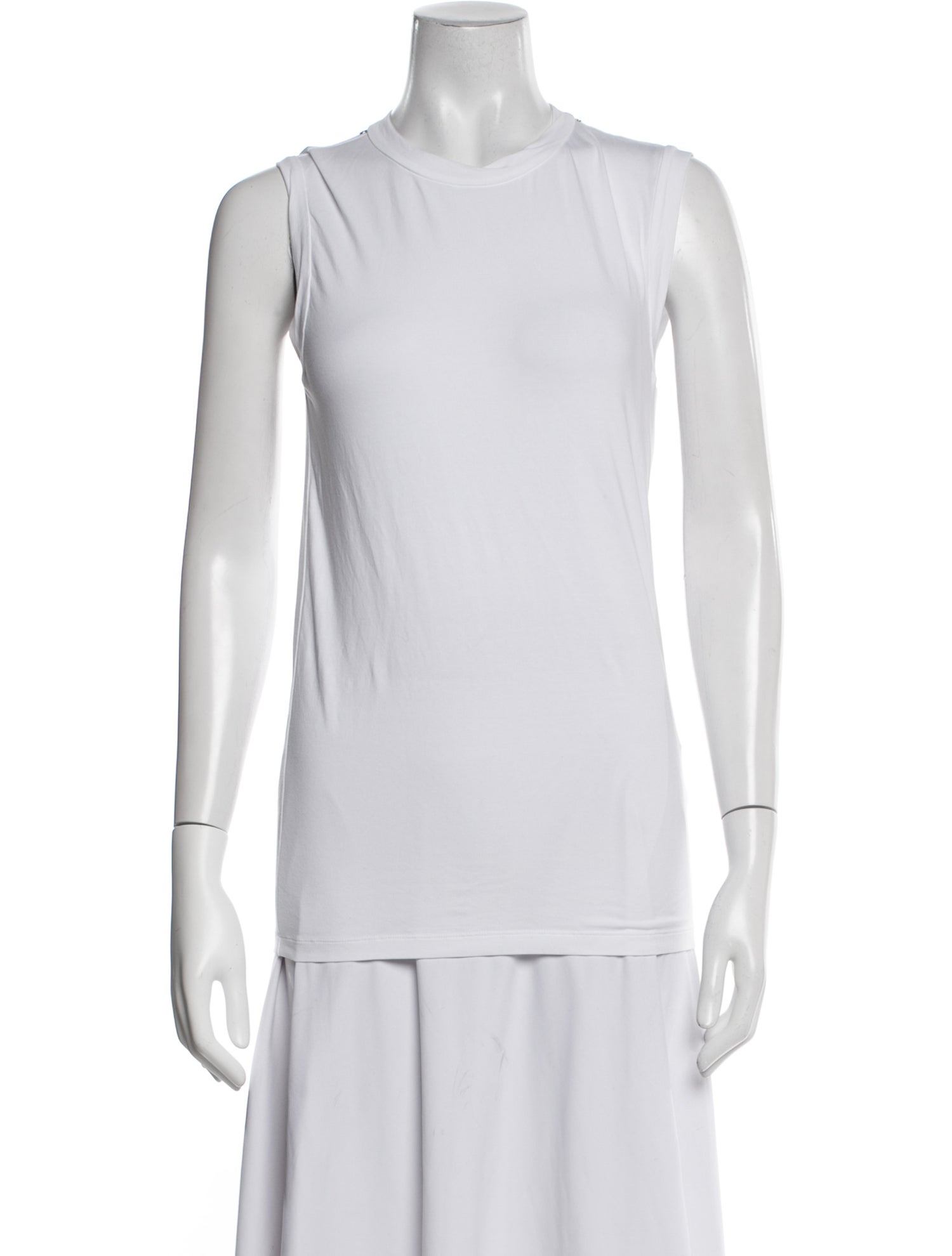 Brunello Cucinelli Crew Neck Sleeveless Top