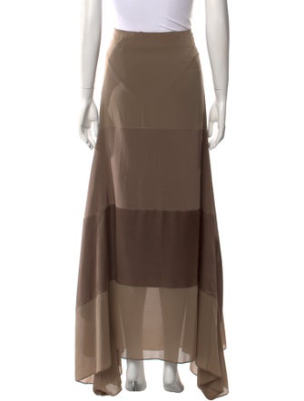 Brunello Cucinelli Silk Long Skirt