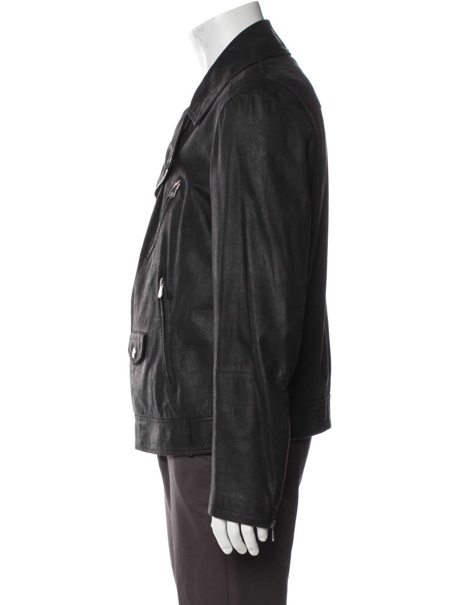 Brunello Cucinelli Leather Moto Jacket