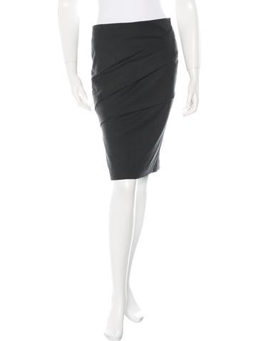 Brunello Cucinelli Wool Pencil Skirt
