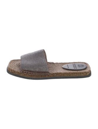 Brunello Cucinelli Monili Suede Espadrilles