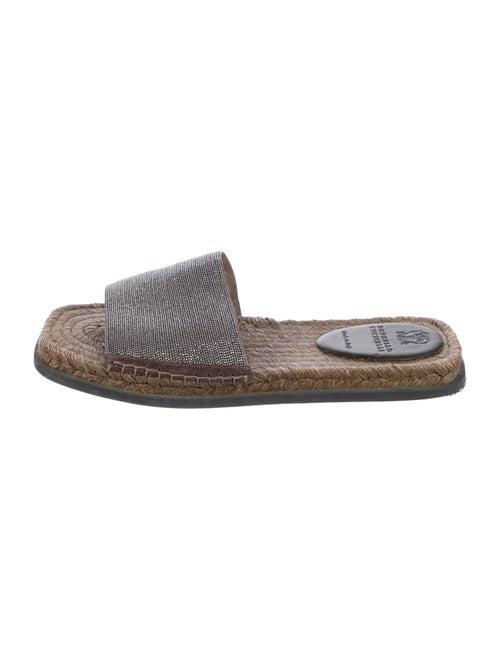 Brunello Cucinelli Monili Suede Espadrilles