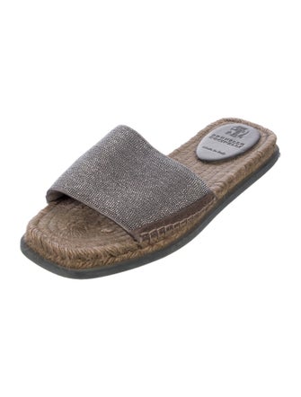 Brunello Cucinelli Monili Suede Espadrilles