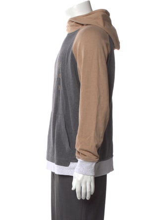 Brunello Cucinelli Graphic Print Crew Neck Hoodie