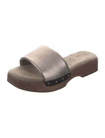 Brunello Cucinelli Leather Slides