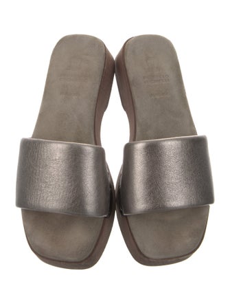 Brunello Cucinelli Leather Slides