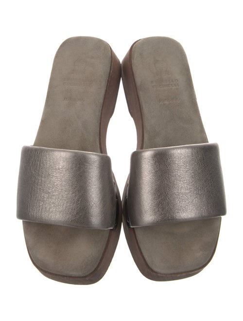 Brunello Cucinelli Leather Slides