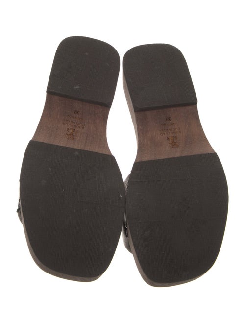 Brunello Cucinelli Leather Slides