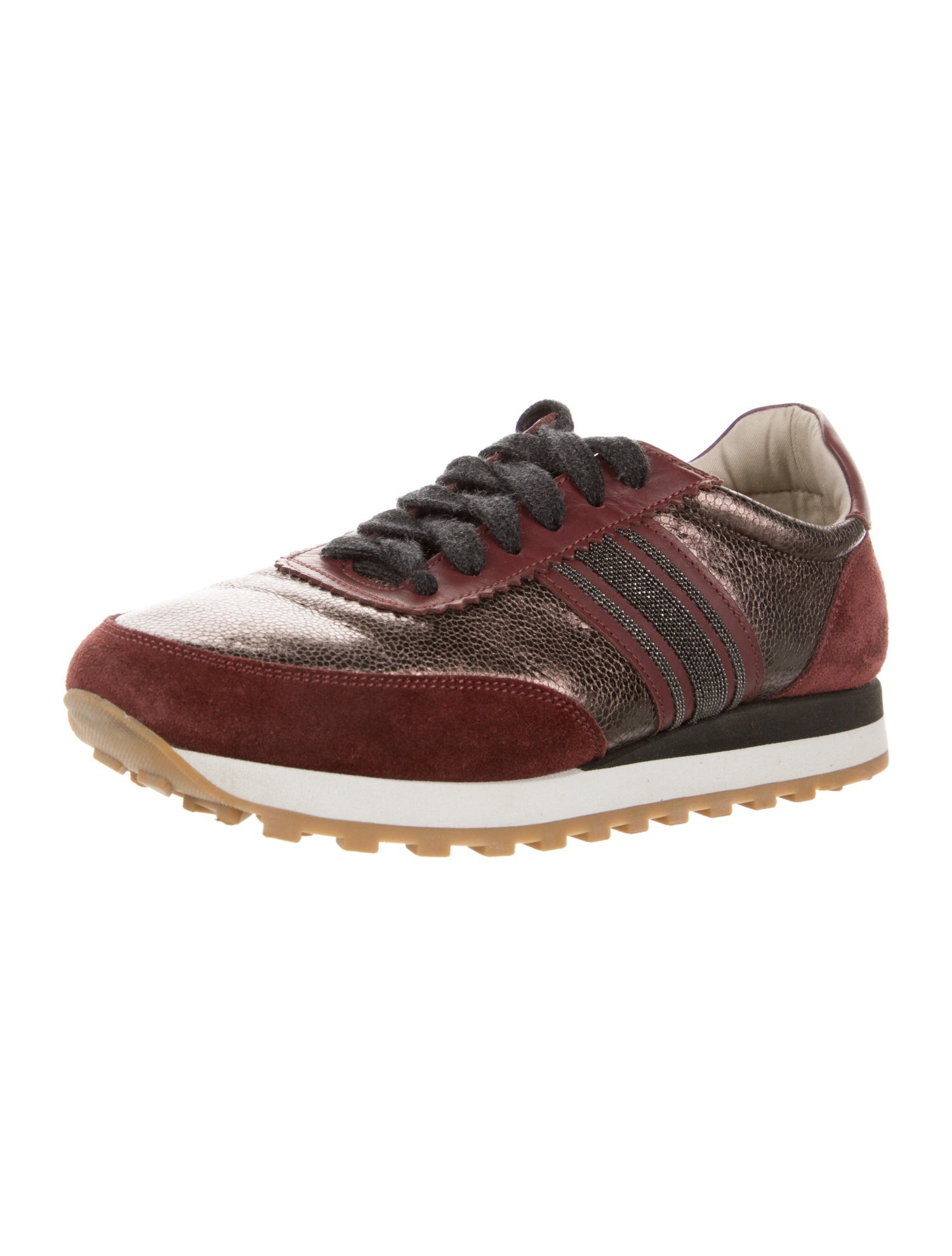 Brunello Cucinelli Monili Suede Sneakers