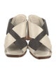 Brunello Cucinelli Monili Leather Slides