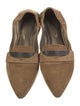 Brunello Cucinelli Suede Beaded Accents Loafers