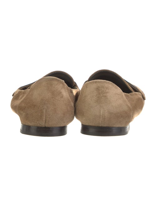 Brunello Cucinelli Suede Beaded Accents Loafers