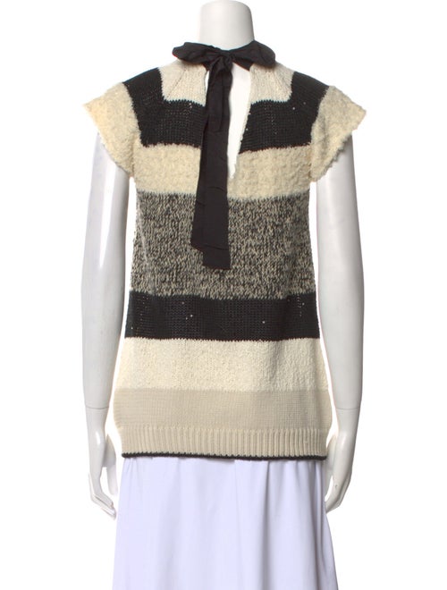 Brunello Cucinelli Striped V-Neck Polo