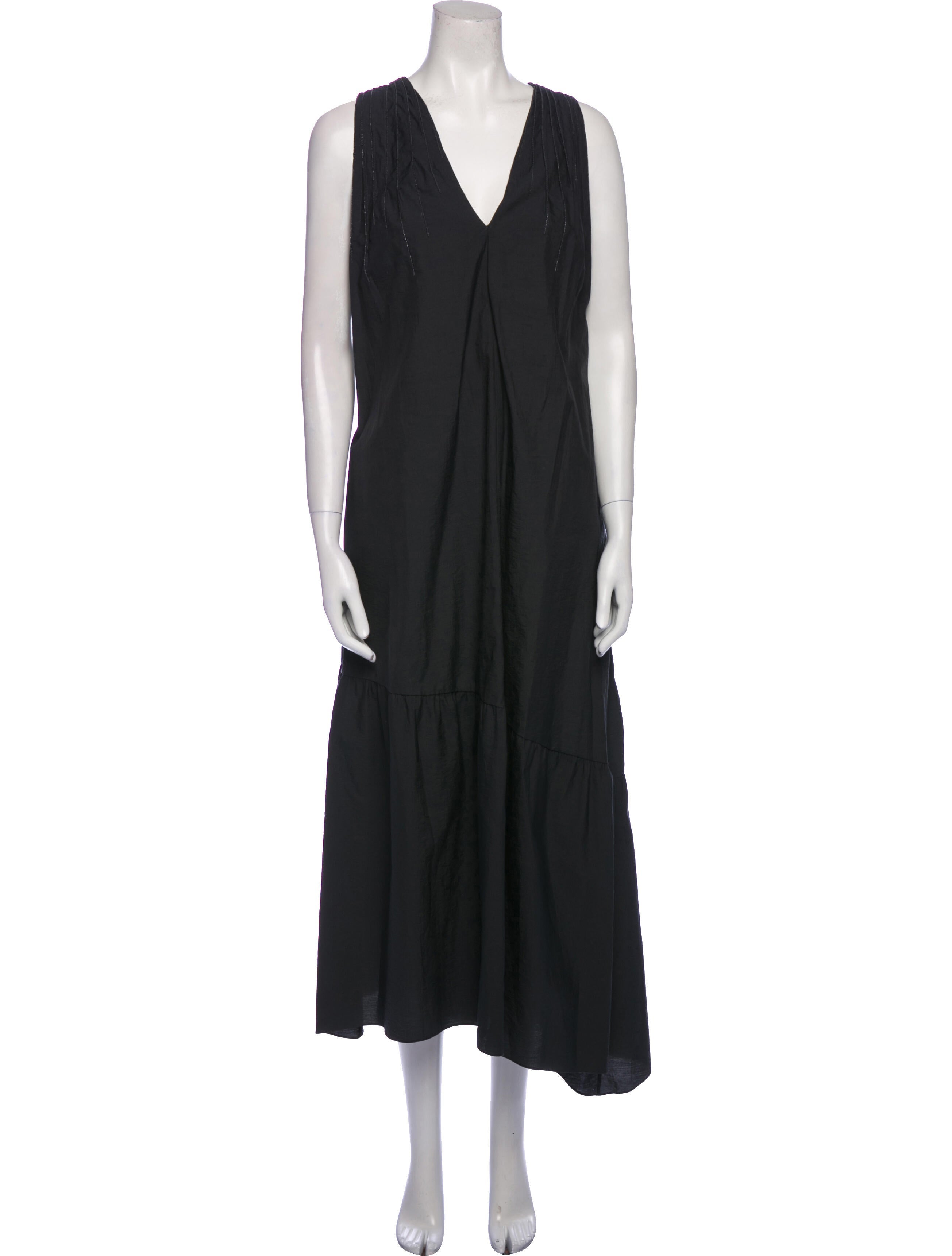 Brunello Cucinelli V-Neck Long Dress
