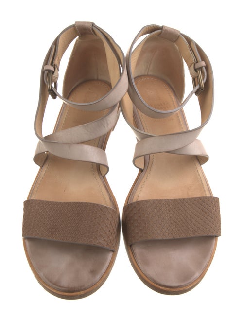 Brunello Cucinelli Leather Gladiator Sandals