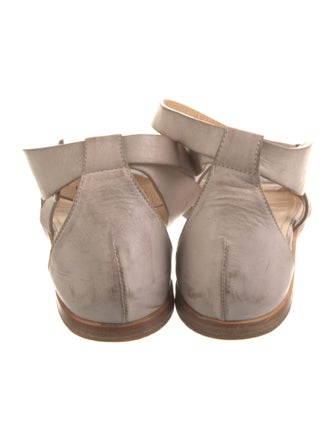 Brunello Cucinelli Leather Gladiator Sandals