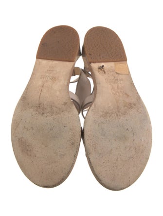 Brunello Cucinelli Leather Gladiator Sandals
