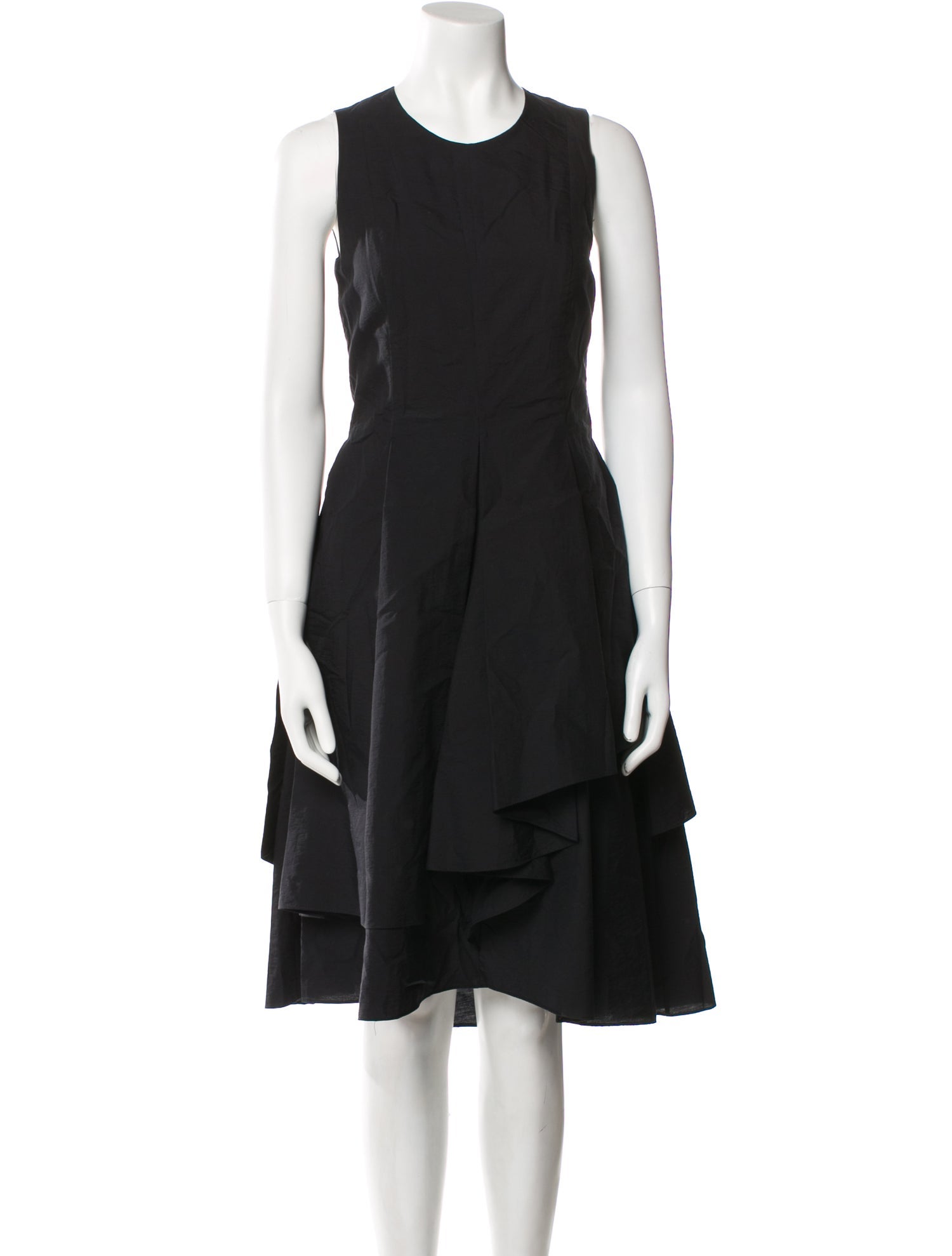 Brunello Cucinelli Crew Neck Midi Length Dress