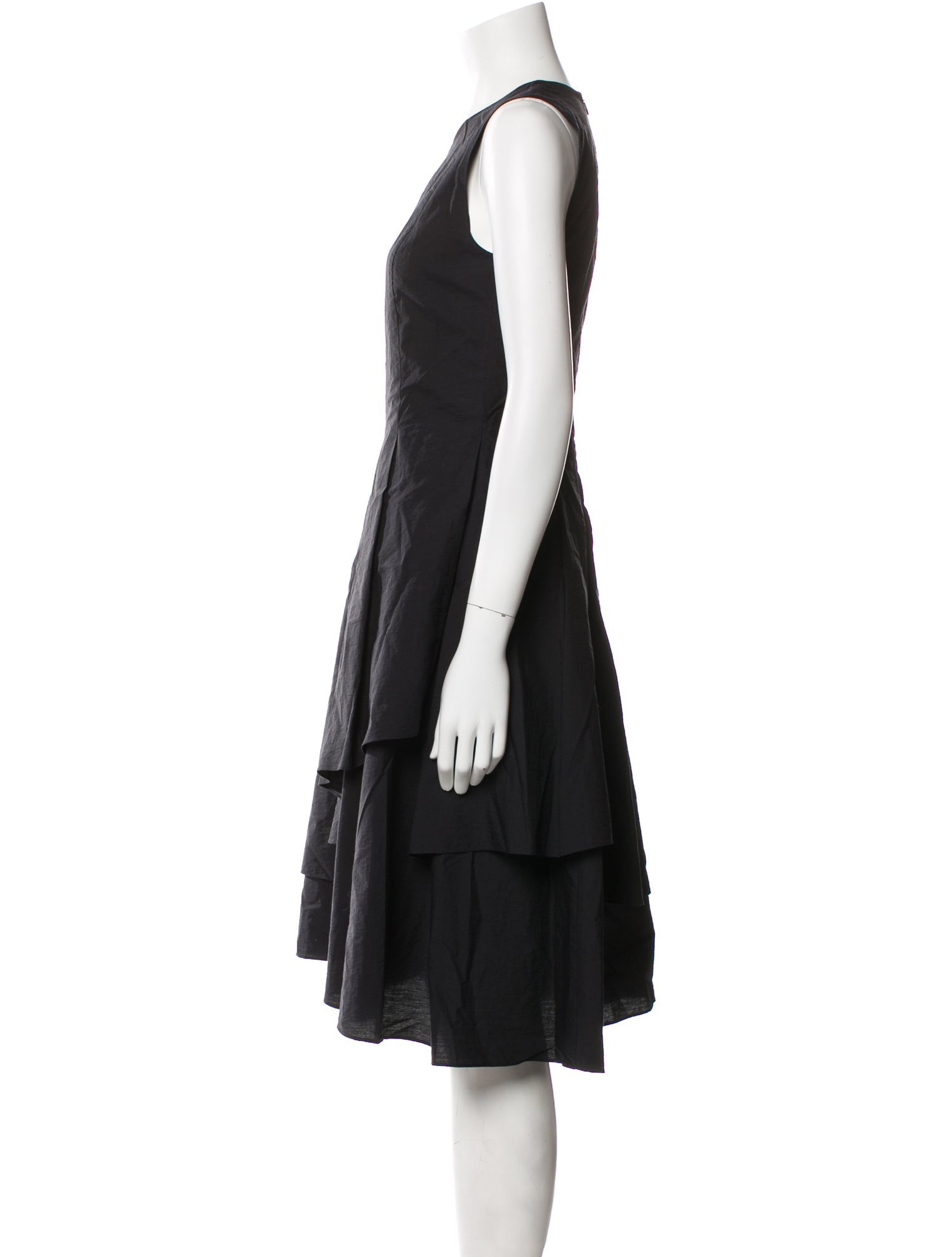 Brunello Cucinelli Crew Neck Midi Length Dress