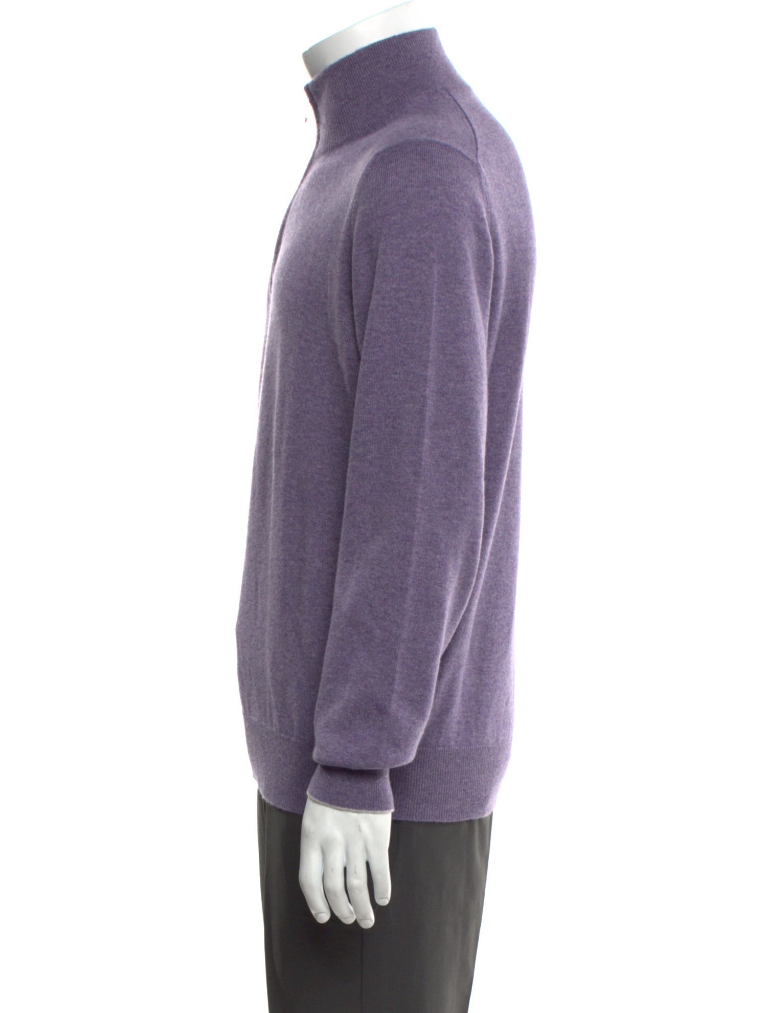 Brunello Cucinelli Cashmere Mock Neck Polo Sweater