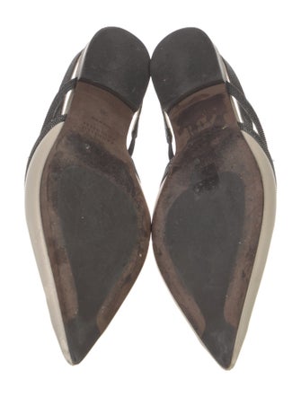 Brunello Cucinelli Leather Slingback Flats