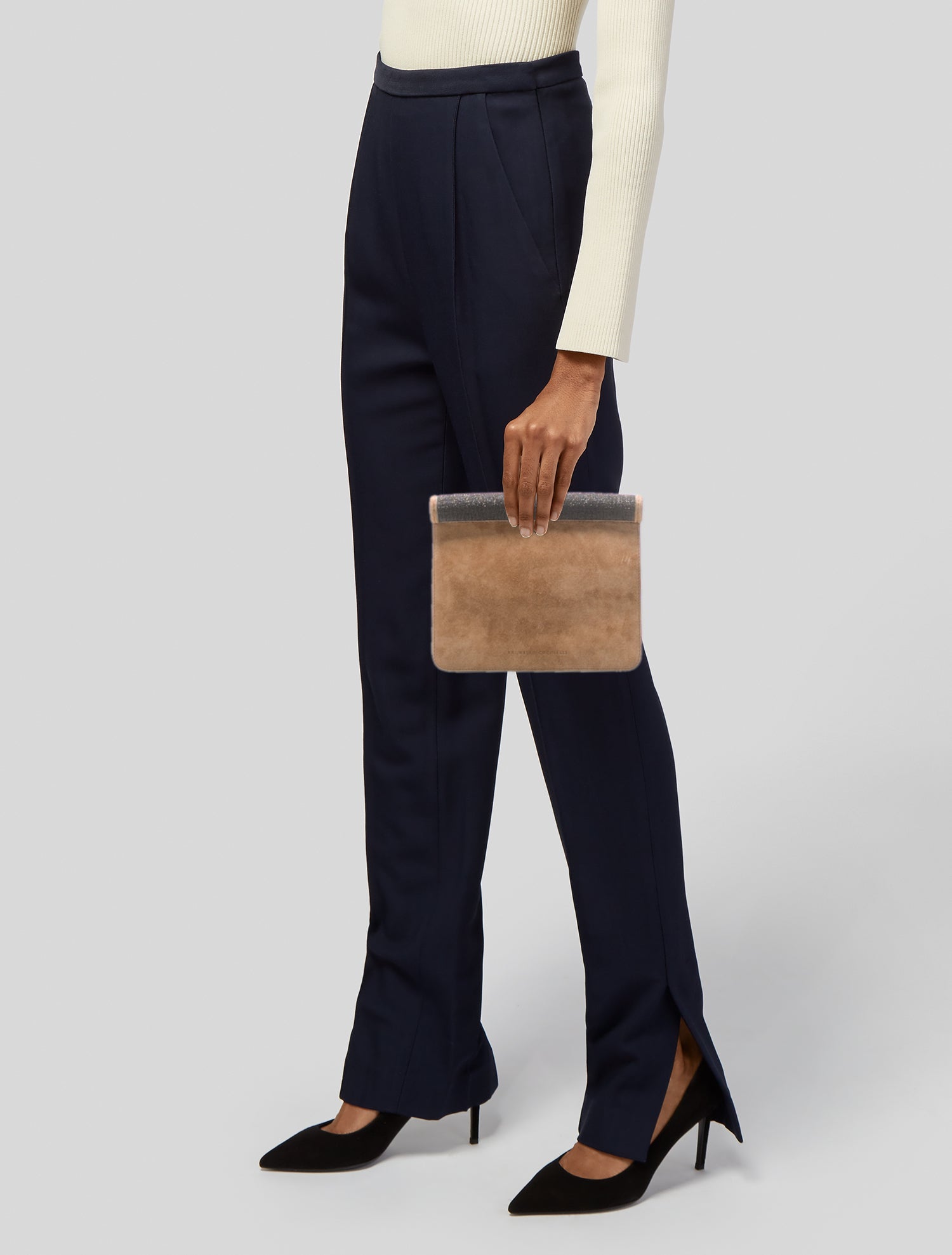 Brunello Cucinelli Suede Minaudière