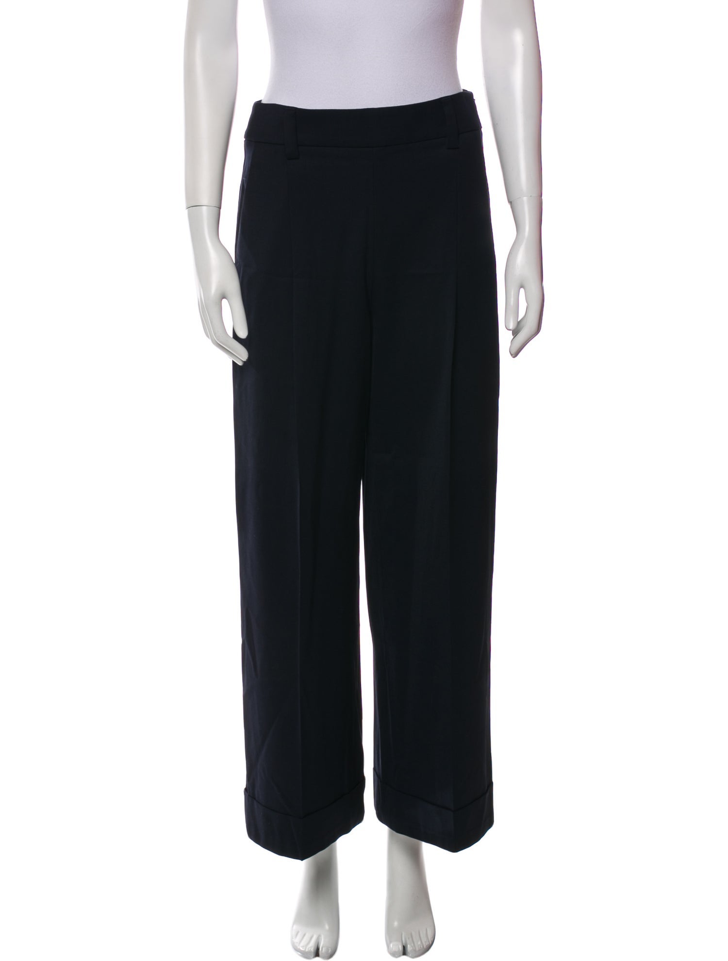 Brunello Cucinelli Virgin Wool Wide Leg Pants