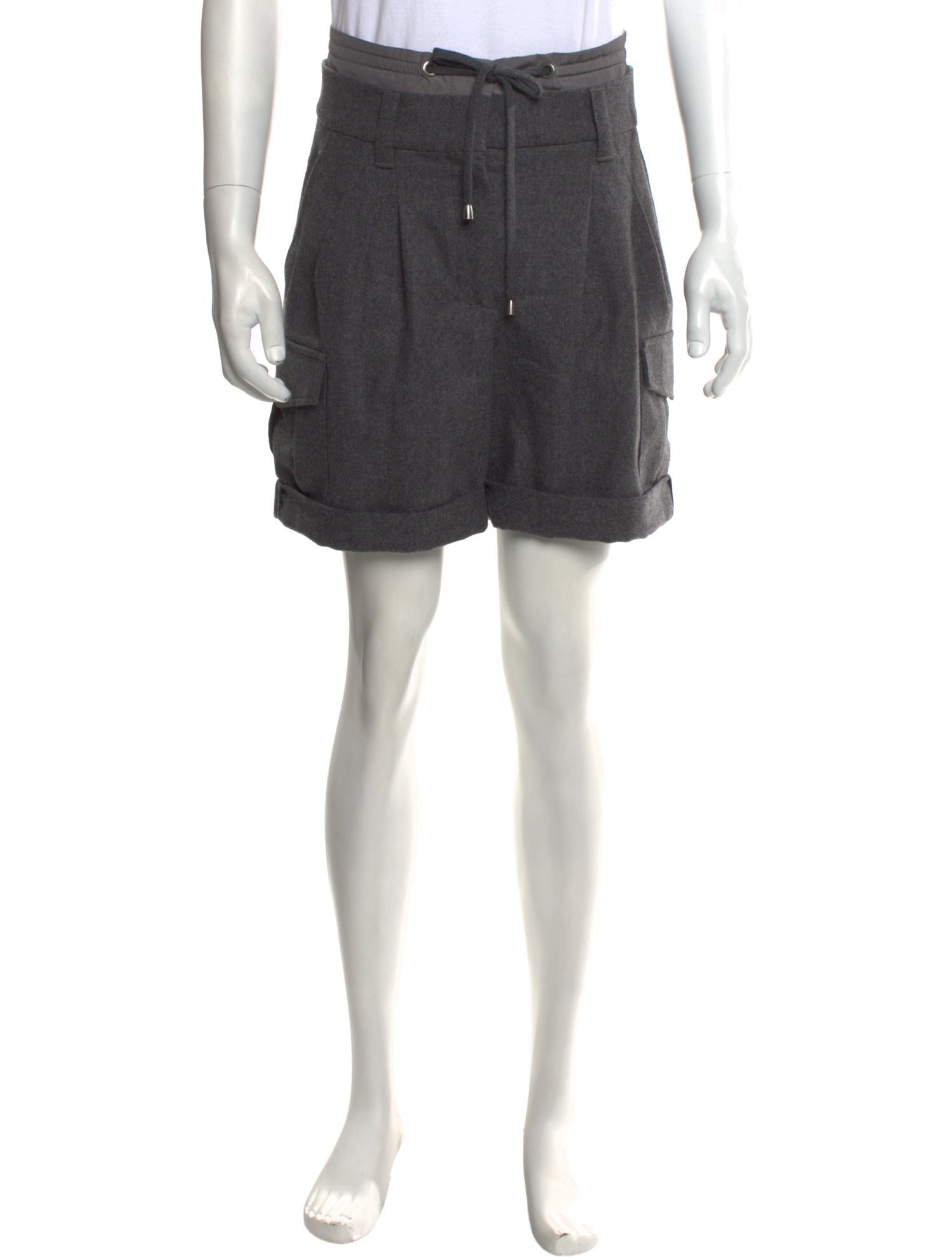 Brunello Cucinelli Virgin Wool Jogger Shorts