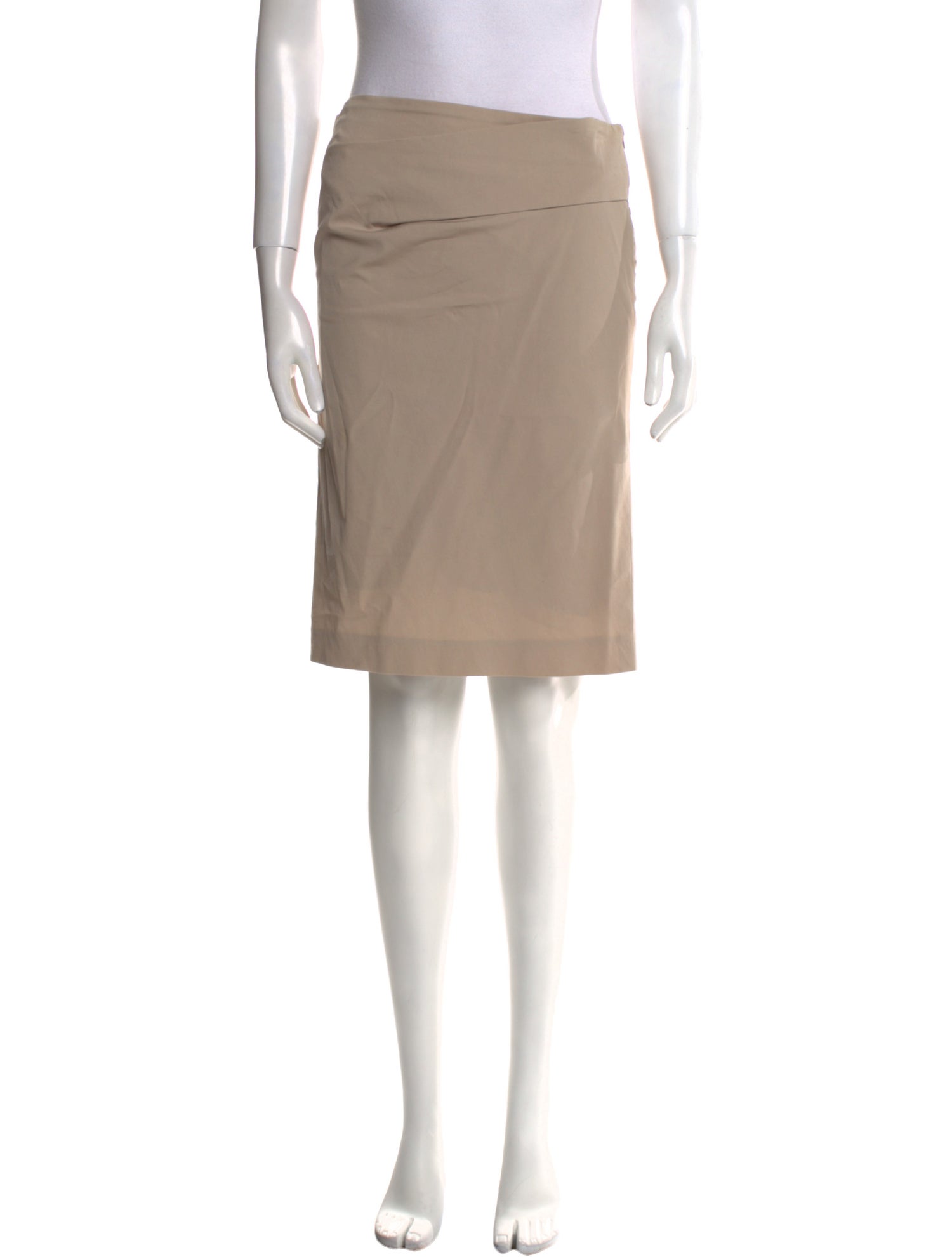 Brunello Cucinelli Pleated Accents Midi Length Skirt