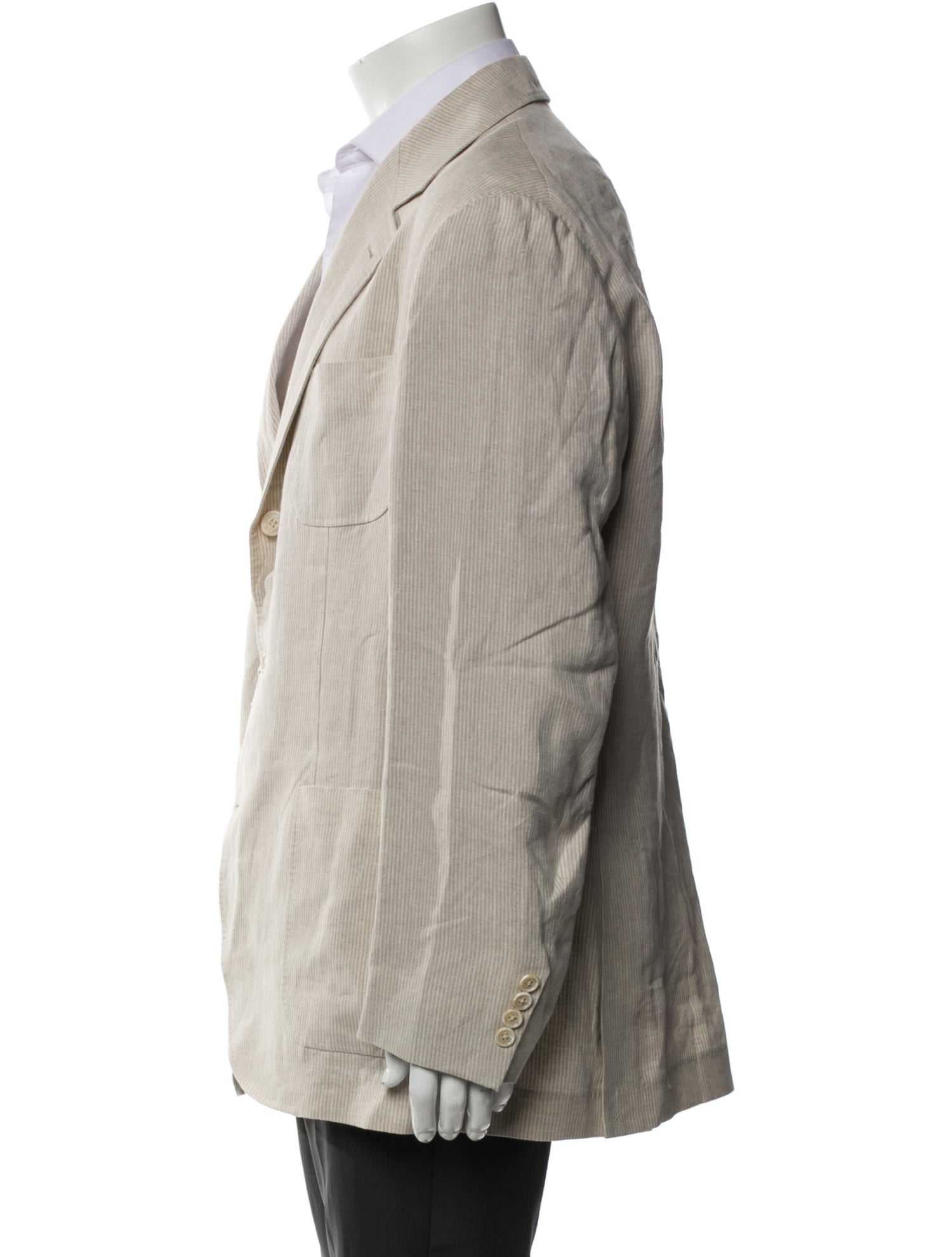 Brunello Cucinelli Linen Peacoat