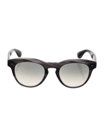Brunello Cucinelli Round Gradient Sunglasses