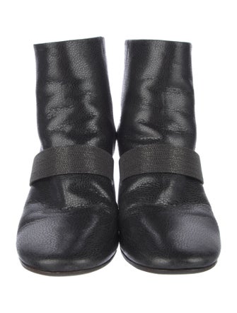 Brunello Cucinelli Monili Leather Boots