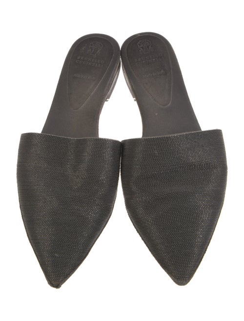 Brunello Cucinelli Monili Suede Mules