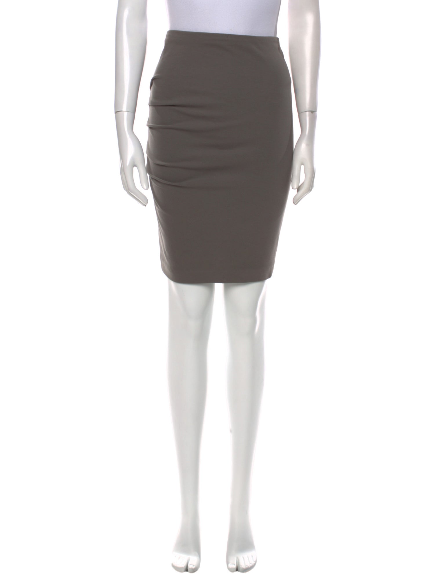 Brunello Cucinelli Pleated Accents Knee-Length Skirt