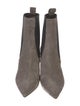 Brunello Cucinelli Suede Beaded Accents Sock Boots