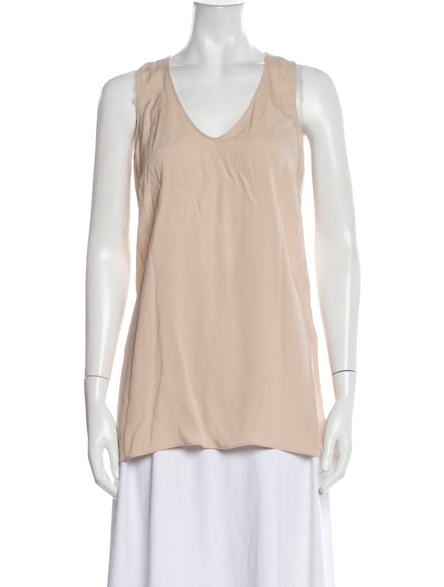 Brunello Cucinelli V-Neck Sleeveless Blouse