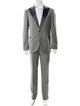 Brunello Cucinelli Virgin Wool Plaid Print Two-Piece Suit