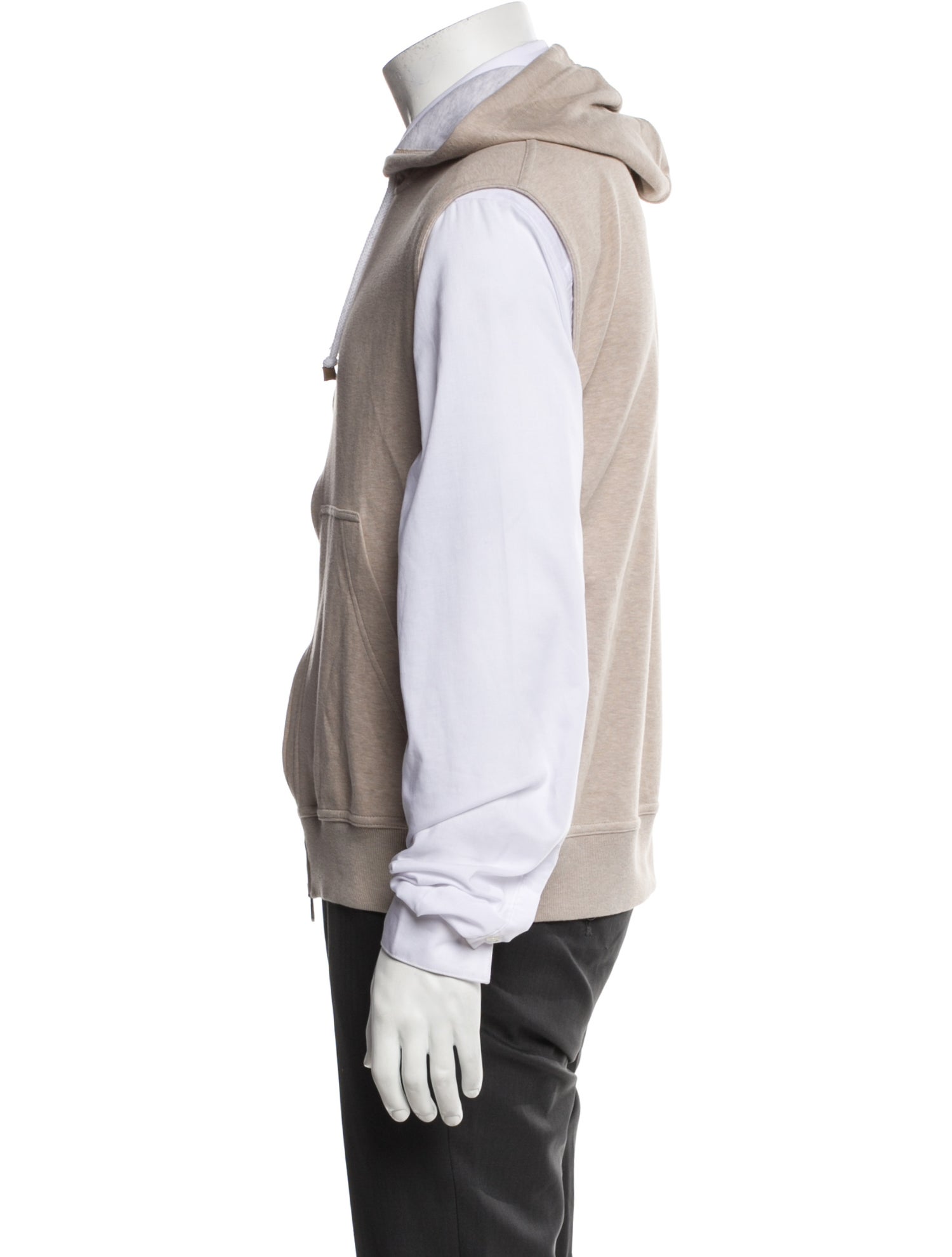 Brunello Cucinelli Crew Neck Sleeveless Hoodie