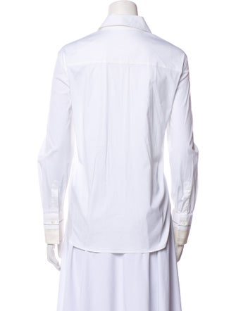Brunello Cucinelli Long Sleeve Button-Up Top